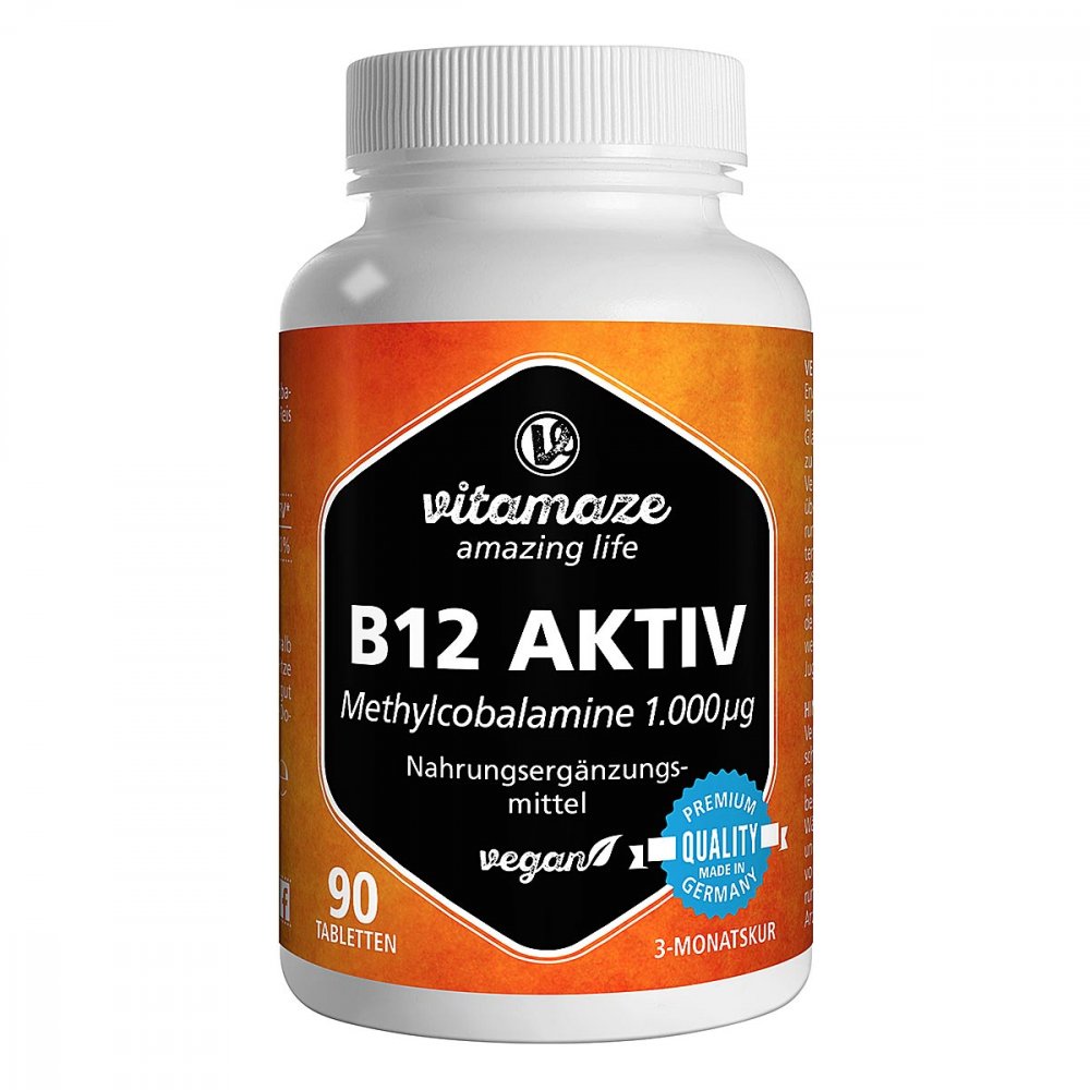 Vitamaze GmbH B12 Aktiv 1.000 [my]g vegan Tabletten 15198887