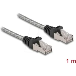 DELOCK 80108 - Patchkabel Cat.6A U/FTP mit Metallmantel 1 m