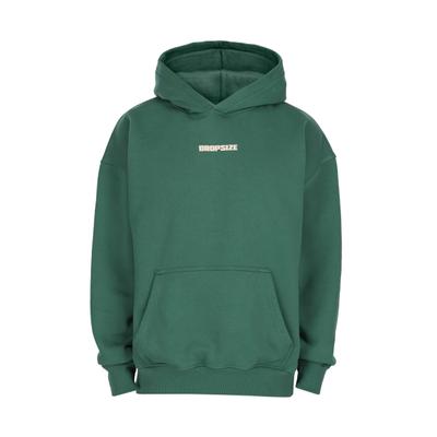 Kapuzenpullover DROPSIZE "Dropsize EXCLUSIVE HOODIE", Herren, Gr. XS, grün (washed grün), 70% Baumwolle, 30% Polyester, mehrfarbig, oversize, ohne Ausschnitt, Pullover Kapuzenpullover