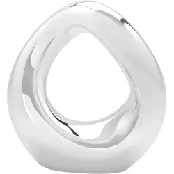 Skulptur Silvery Silberfarben