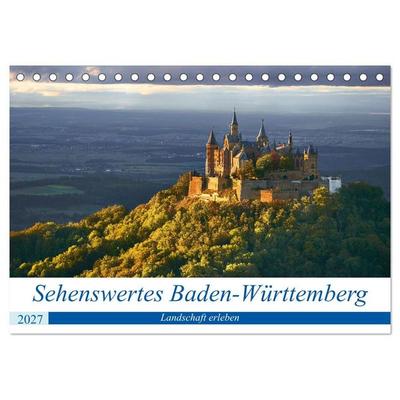 Sehenswertes Baden-Württemberg (Tischkalender 2027 DIN A5 quer), CALVENDO Monatskalender