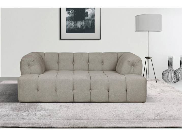 Home affaire 2-Sitzer APERIRE Design-Sofa, moderne Steppung, Breite 180 cm, mit Wellenunterfederung, gemütlich und modern, komfortables Sitzgefühl