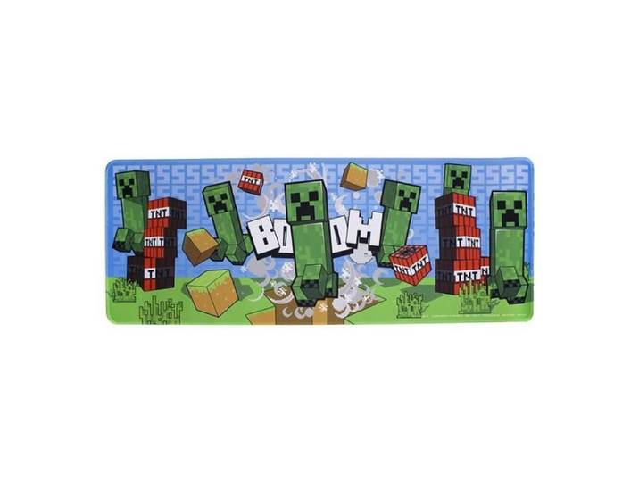 Tapis de bureau - Minecraft - Creeper - Lavable - 30 cm x 80 cm - Vert