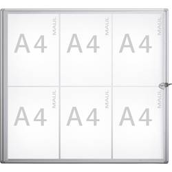 Maul Schaukasten MAULextraslim Verwendung für Papierformat: 6 x DIN A4 Innenbereich 6820608 Aluminium Silber 1 St.