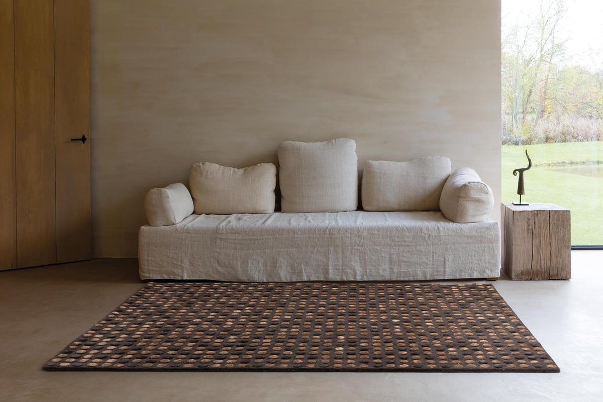 Ligne Pure Vitalize Vloerkleed Multi Bruin 170 x 240 cm