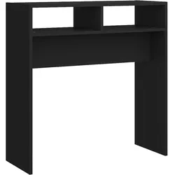 SOGO vidaXL Konsolentisch Schwarz 78x30x80 cm Holzwerkstoff
