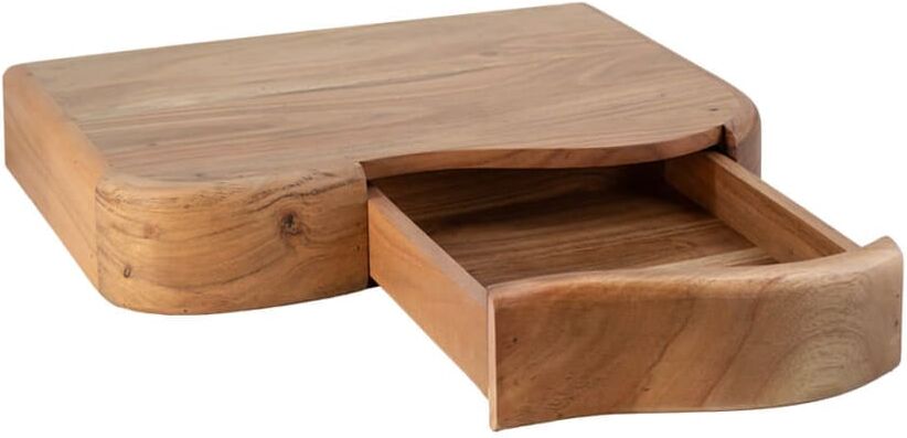 MOYCOR Mesita flotante irregular madera beige anch. 45 cm