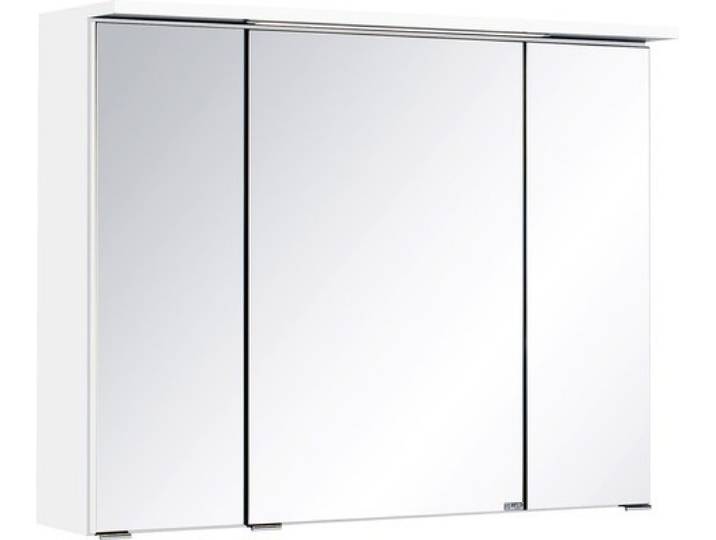 Bologna 3D-Spiegelschrank,weiß, LED-Einbauleuchte