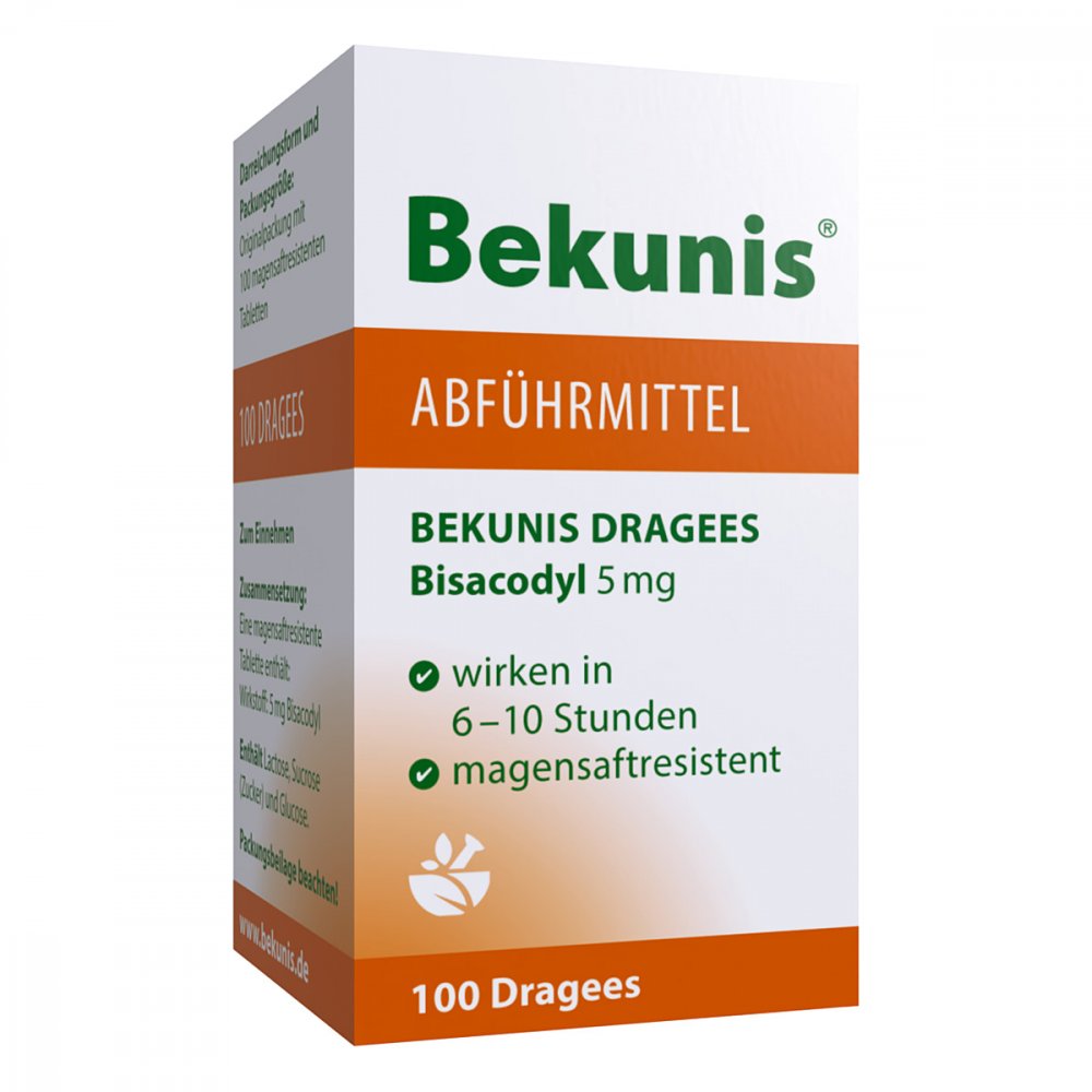 Hansa Naturheilmittel GmbH Bekunis Dragees Bisacodyl 5mg 06189085