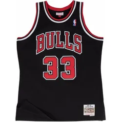 Mitchell & Ness, Herren, Sportshirt, Swingman Jersey Chicago Bulls 199798 Scottie Pippen (M), Schwarz, M