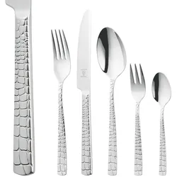 Justinus Besteckset  Croco ¦ silber ¦ Edelstahl