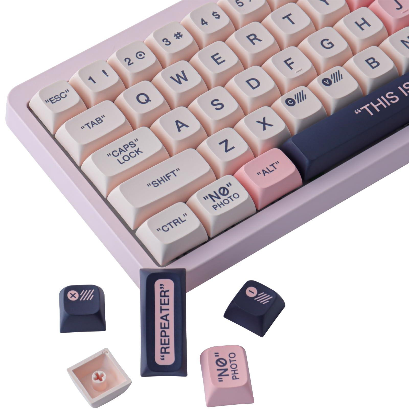Selius XDA-profiel PBT toetsenset met 150 aangepaste keycaps - Roze