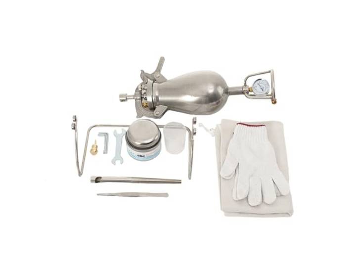1000ml Handkurbel-Popcornmaschine, Chinesische Popcorn Maker aus Edelstahl Retro Popcorn-Bräter Popcorn Popper Mit Manometer für Familientreffen Party Spaß