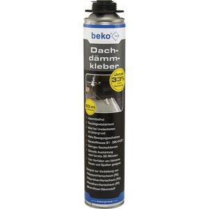 Beko Klebeschaum 280 758, B1, 1K, Dachdämmkleber, für Hartschaum- & Mineralfaser-Dämmung, Pistolenschaum, 750 ml