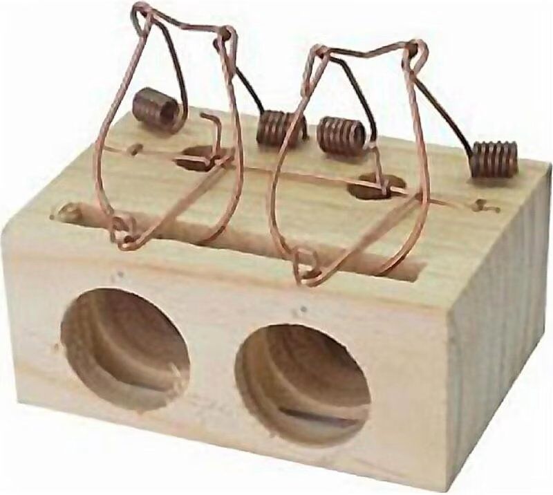 Sauvic Trampa Para Roedores De Madera Con Doble Entrada Marrón Talla Única Unisex