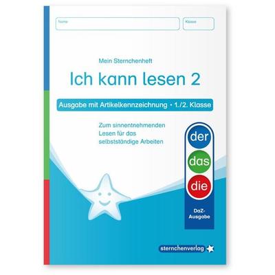 Ich kann lesen 2 Ausgabe mit Artikelkennzeichnung (DaZ) 1. und 2. Klasse, Taschenbuch von Sternchenverlag GmbH,Katrin Langhans, Sternchenverlag,