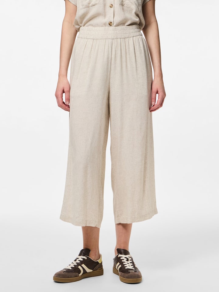 Pieces Culotte in Beige - L