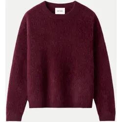Oversized Kaschmirpullover Rot L