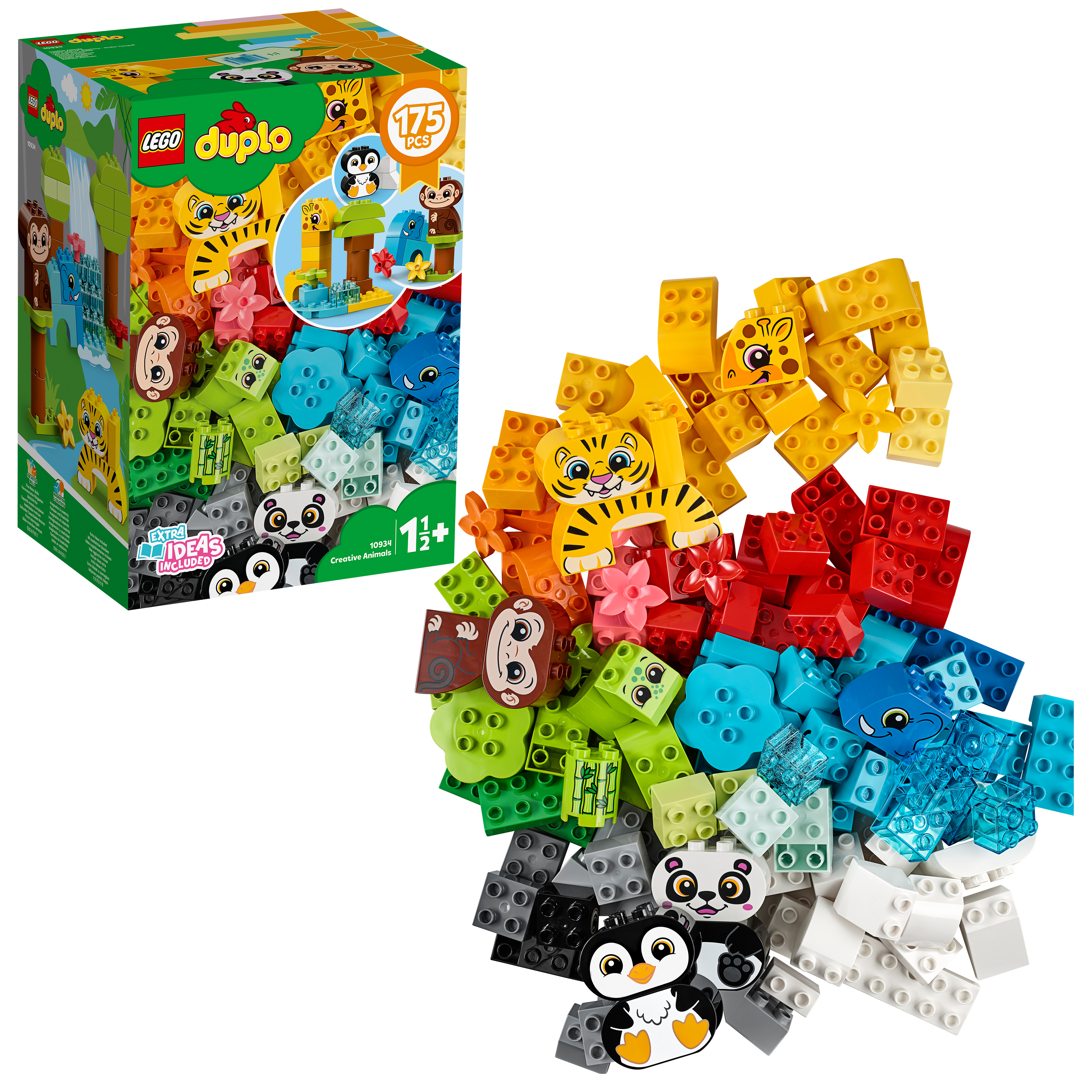 LEGO 10934 DUPLO Bausteine - Großer Tierpaß, Lernspielzeug für Kleinkinder ab 1.5 Jahren
