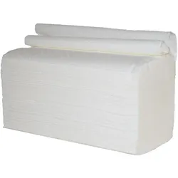 MCD Medical Care Dental GmbH Papierhandtücher - weiß - 24 x 23 cm - 2-lagig - V-Falz - 4000 Handtücher