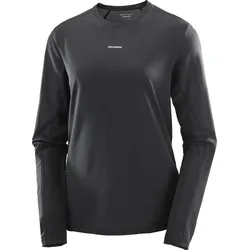 Salomon Damenlangarmshirt Shakeout Core LS Tee - schwarz / 36