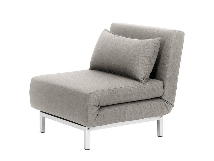 Schlafsessel CARMACK Grau/Grau Webstoff Lyn 77 x 78 x 85cm