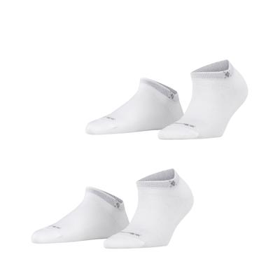 Sneakersocken BURLINGTON "Everyday", Damen, Gr. 36-41, Sockengröße, weiß, Baumwollmischung, unifarben, Socken Sneakersocken, Einheitsgröße 36-41, unifarben, Burlington-Logo