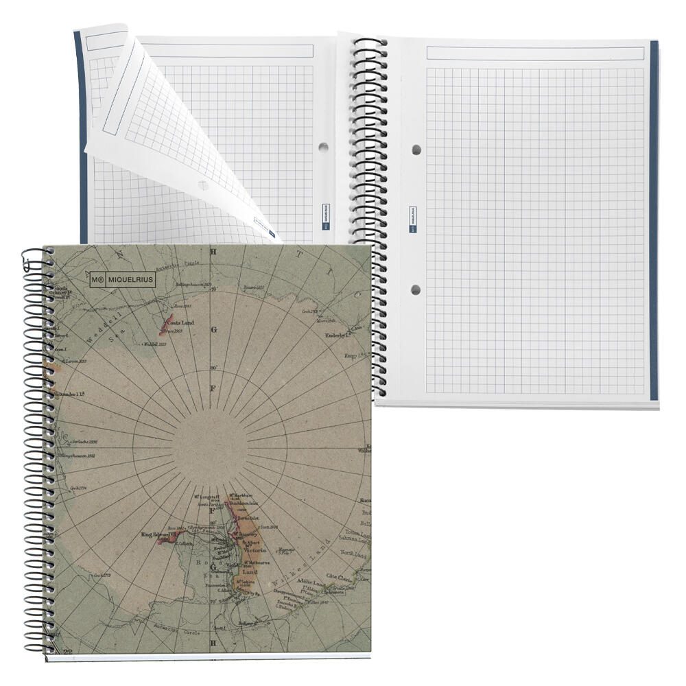 MIQUELRIUS Eco Design Collegeblock DIN A5 kariert bunt A610699
