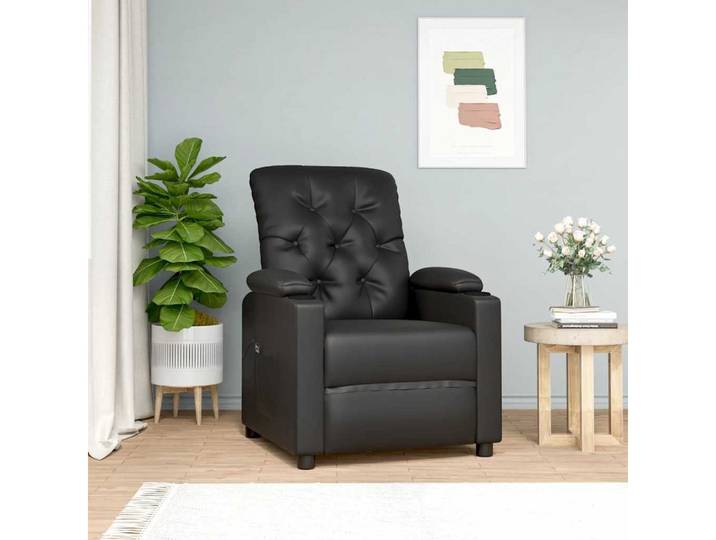 furnicato Massagesessel Aufstehsessel mit Hebefunktion 78,5x93x96,5 cm Schwarz (1-St), Elektrischer Relaxsessel mit Hebefunktion und Liegepositionen