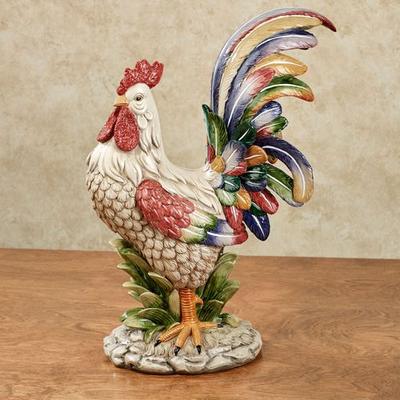 Touch of Class Prideful Rooster Table Sculpture Multi Bright , Multi Bright