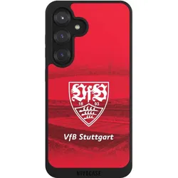 Nivocase Handyhülle für Samsung Galaxy S25 Hülle NIVOpure Case Schwarz Offizielles Lizenzprodukt Stadion (Samsung Galaxy S25), Smartphone Hülle, Schwarz