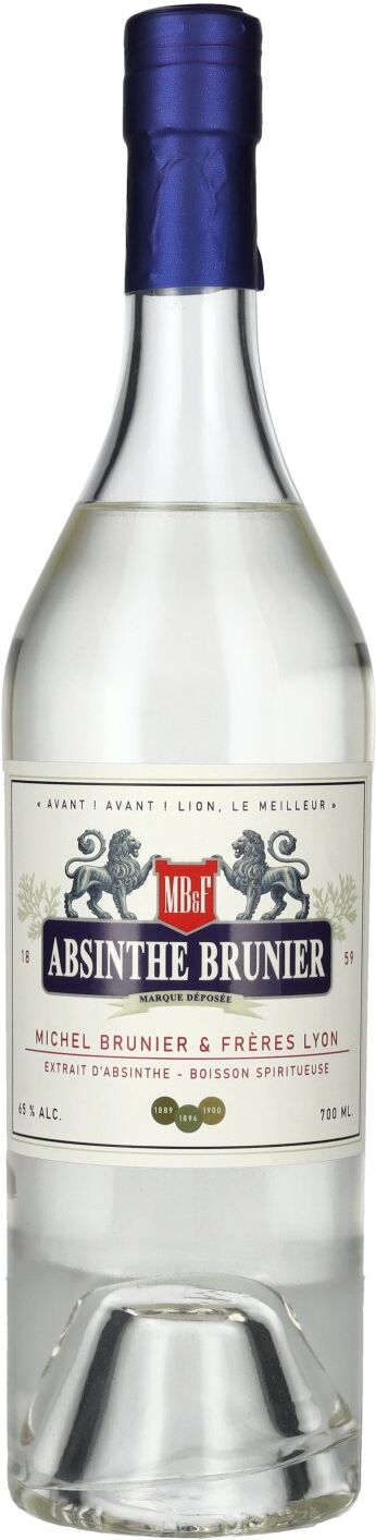 ABSINTHE BRUNIER Michel Brunier & Frères Lyon 65% Vol. 0,7l