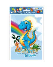 HERMA Mehrfarbig Bürokleinmaterial 16 Blatt Sticker Sammelalbum für Kids A5 "Dinos" Seiten blanko (15422)