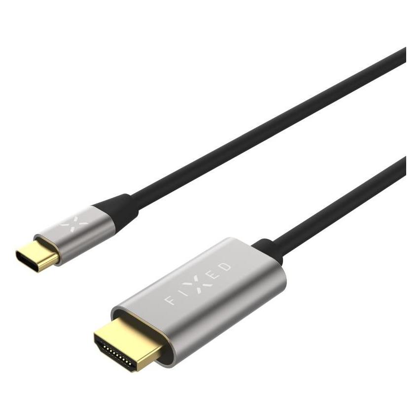 Fixed Videokabel USB-C/HDMI mit USB-C 3.1 Gen 2 18Gbps, HDMI 2.0 4K60Hz, 2m (2 m) (FIXHU-CHDMI-GR)