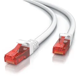 CSL Cat 6 Gigabit Ethernet LAN Kabel - mehrfach geschirmt - UTP Gigabit - 1000 Mbit/s - Patchkabel - Netzwerkkabel - 1m