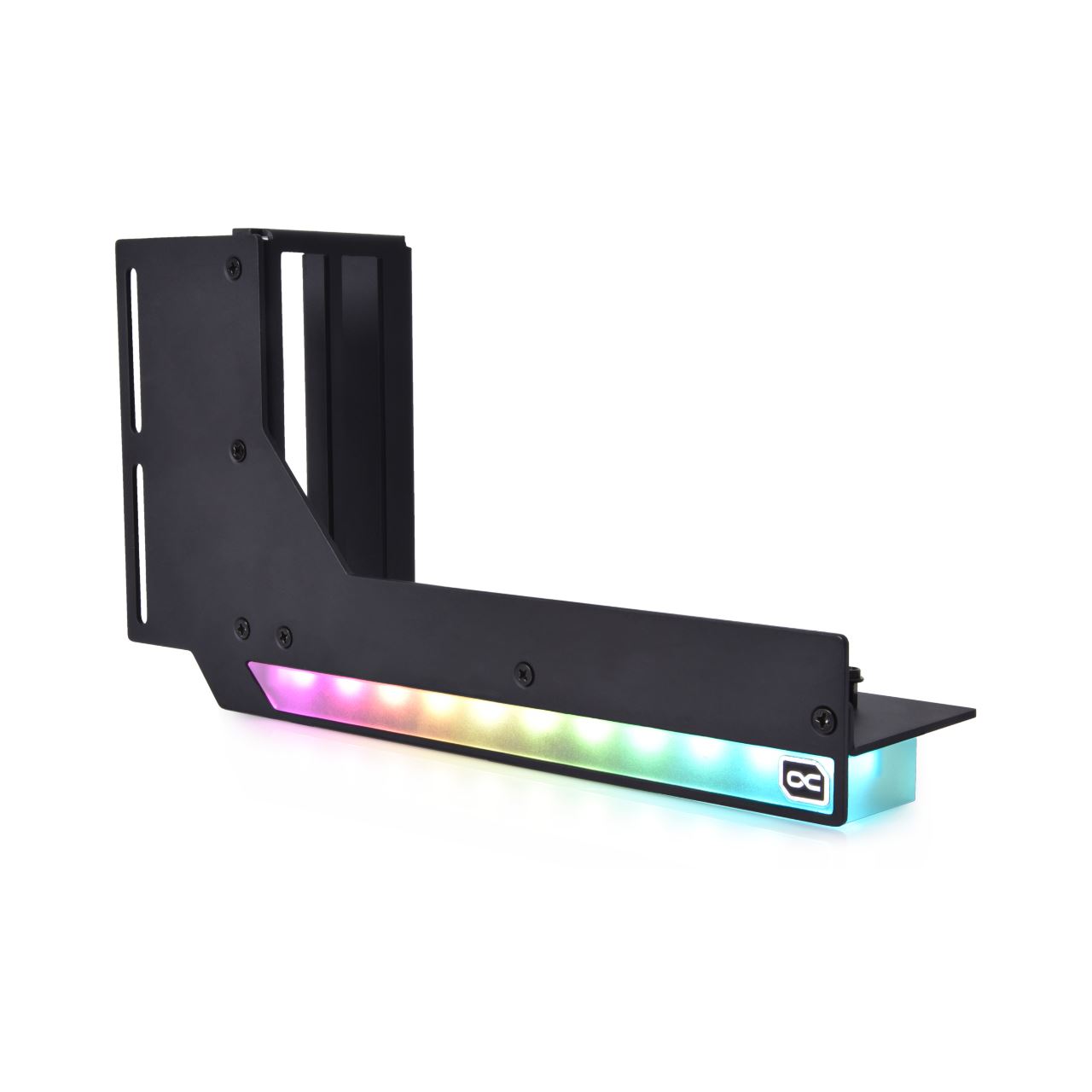 Alphacool Aurora Vertikales GPU-Bracket + PCI-E 3.0 x16 Riser Flachband-Kabel