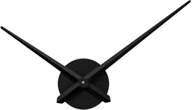 Inspire Curations DIY Large 3D Wall Clock Mechanism Kit Modern Silent Quartz Clock Hands Set black
