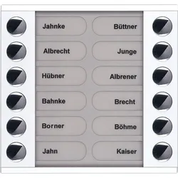 TCS Tür Control Audioaußenstation 2-reihig PET12-WS/04
