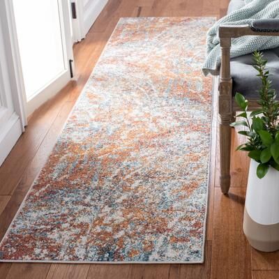 SAFAVIEH Crystal Adelmira Modern Abstract Distressed Rug