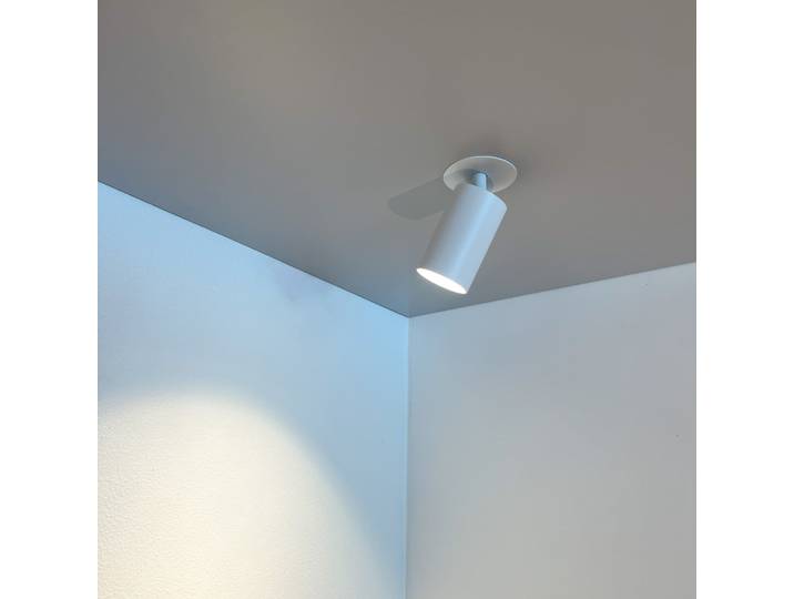 SpotOn Semi : spot semi-encastré orientable, blanc – Antidark - Salon / séjour - Aluminium