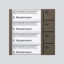 Siedle Tasten-Modul ber/gli TM 612-4 BG