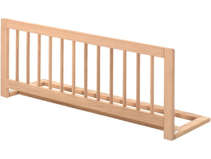 Bettschutzgitter VIPACK Forrest Rausfallschutz aus Massivholz, klappbar, einfach zu bedienen , braun (eiche natur geölt), B:105cm H:30cm T:40cm, Massivholz, Schutzgitter, Bettschutzgitter, universell einsetzbar, wahlweise Eiche natur oder Buche weiß