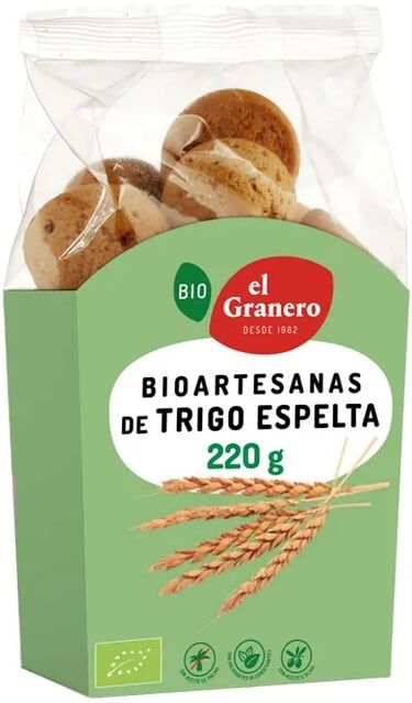 El Granero Integral Biscoitos Bioartesanais De Espelta 220g