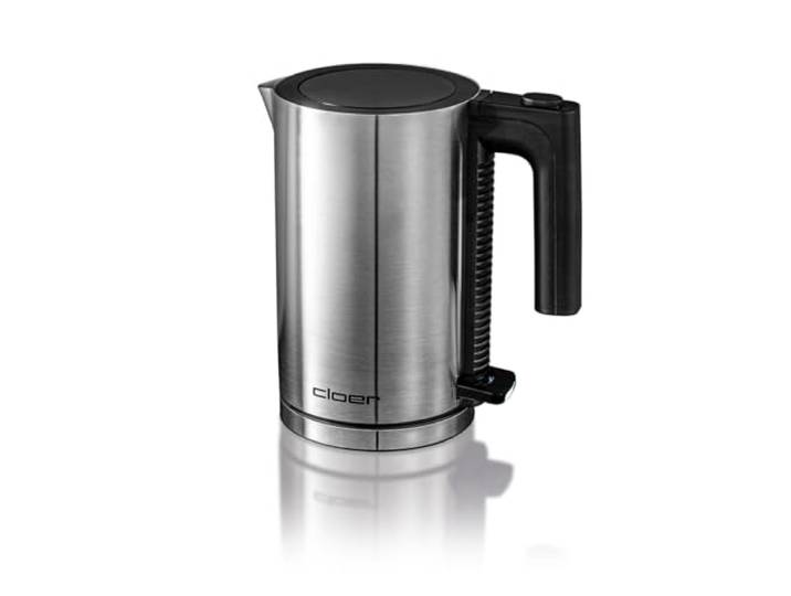 Cloer 4990 Waterkoker, 1960 W, 0,8 Liter, Oververhitting- en droogkookbeveiliging, aitneembaar kalkfilter, Roestvrijstalen behuizing