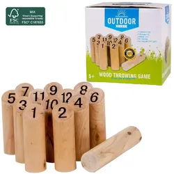 Outdoor play Wood Throwing Game incl carry bag FSC