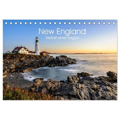 New England - Vielfalt einer Region (Tischkalender 2026 DIN A5 quer), CALVENDO Monatskalender