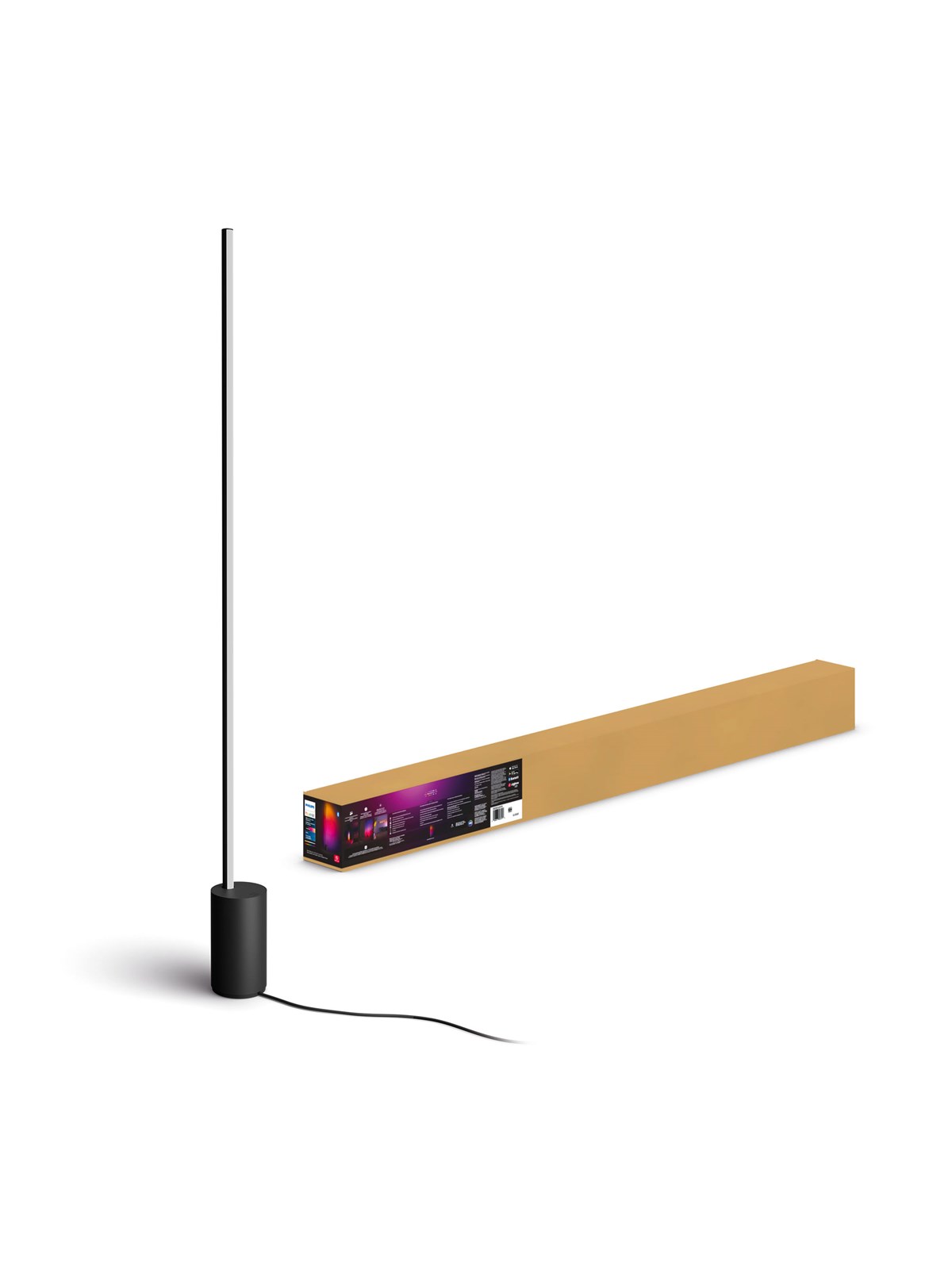 Philips Hue Gradient Signe Stehleuchte (Schwarz) - White & Color Ambiance