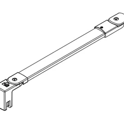 HSK Ersatzteile Stabilisationsbügel komplett für alle Drehfalttüren, Chrom, E100330-1-5-41 E100330-1-5-41