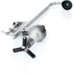 WAS Germany - Regalhalterung für Flaschen, verstellbar 24  bis 34 cm, mit 2 cl Dosiergerät, Aluminium
