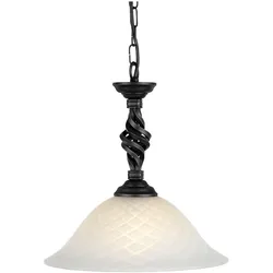 Elstead Lighting, Pendelleuchte, Pembroke Hängeleuchte E27 Schwarz, Made in UK (E27)